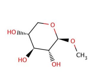 Methyl &beta;-D-xylopyranoside (CAS 612-05-5) - chemical structure image