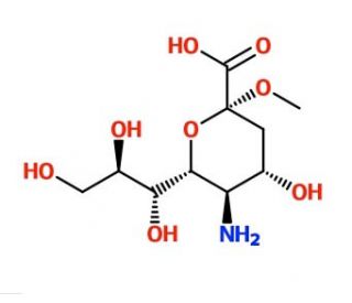 Methyl β-Neuraminic Acid (CAS 56144-08-2) - chemical structure image