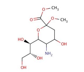 Methyl &beta;-Neuraminic Acid, Methyl Ester - chemical structure image