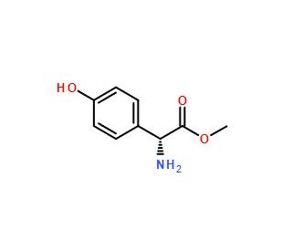Methyl D-(&minus;)-4-hydroxy-phenylglycinate (CAS 37763-23-8) - chemical structure image