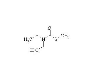 Methyl Diethyldithiocarbamate (CAS 686-07-7) - chemical structure image