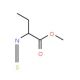 Methyl DL-2-isothiocyanatobutyrate (CAS 68693-53-8) - chemical structure image