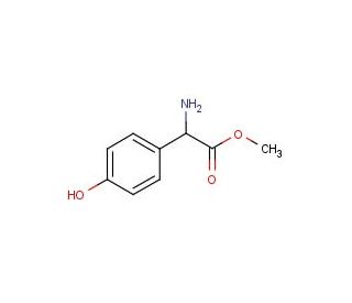 Methyl DL-4-hydroxyphenylglycine (CAS 43189-12-4) - chemical structure image