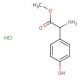 Methyl DL-4-hydroxyphenylglycine hydrochloride (CAS 68697-60-9) - chemical structure image