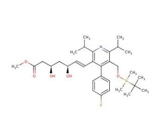 Methyl erythro-(E)-7-[5-tert-Butyldimethylsilyloxymethyl-2,6-diisopropyl-4-(4-fluorophenyl)-pyrid-3-yl]-3,5-dihydroxy-hept-6-