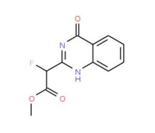 methyl fluoro(4-oxo-3,4-dihydroquinazolin-2-yl)acetate - chemical structure image