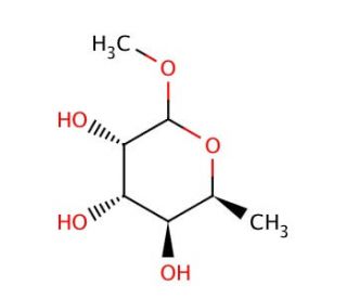 Methyl Fucopyranoside (CAS 65310-00-1) - chemical structure image