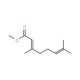Methyl geranate, mixture of isomers (CAS 1189-09-9) - chemical structure image