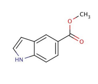 Methyl indole-5-carboxylate (CAS 1011-65-0) - chemical structure image