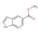 Methyl indole-5-carboxylate (CAS 1011-65-0) - chemical structure image