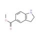 methyl indoline-5-carboxylate (CAS 141452-01-9) - chemical structure image