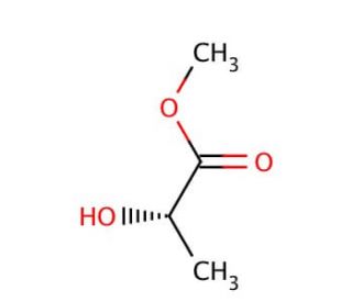 (&minus;)-Methyl L-lactate (CAS 27871-49-4) - chemical structure image