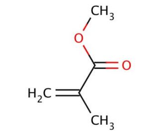 Methyl methacrylate (CAS 80-62-6) - chemical structure image