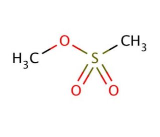 Methyl methanesulfonate (CAS 66-27-3) - chemical structure image