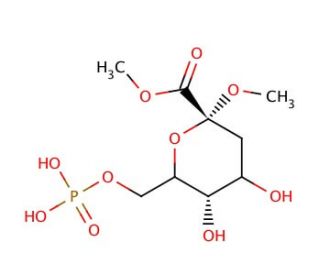 Methyl (Methyl 3-Deoxy-D-arabino-heptulopyranosid)onate-7-Phosphate (CAS 91382-80-8) - chemical structure image