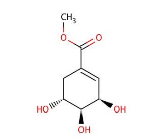 Methyl (−)-Shikimate (CAS 40983-58-2) - chemical structure image