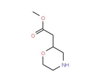 Methyl Morpholin-2-ylacetate (CAS 473269-88-4) - chemical structure image