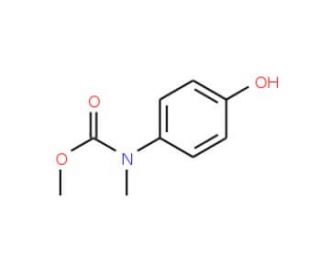 methyl N-(4-hydroxyphenyl)-N-methylcarbamate - chemical structure image