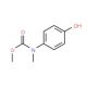 methyl N-(4-hydroxyphenyl)-N-methylcarbamate - chemical structure image