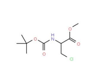 Methyl N-Boc-3-chloro-L-alaninate (CAS 651035-84-6) - chemical structure image