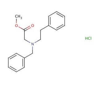 Methyl-N-phenyl-ethyl-N-benzyl-glycinate - chemical structure image