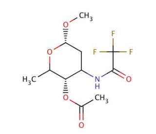 Methyl N-Trifluoroacetyl-4-acetyl-daunosaminide - chemical structure image