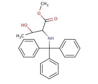 methyl N-tritylthreoninate - chemical structure image