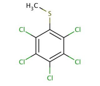 Methyl-pentachlorophenylsulfide (CAS 1825-19-0) - chemical structure image