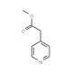 methyl pyridin-4-ylacetate (CAS 29800-89-3) - chemical structure image