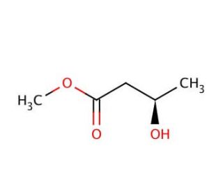 Methyl (R)-3-hydroxybutyrate (CAS 3976-69-0) - chemical structure image