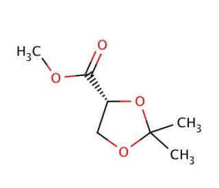 Methyl (R)-(+)-2,2-dimethyl-1,3-dioxolane-4-carboxylate (CAS 52373-72-5) - chemical structure image