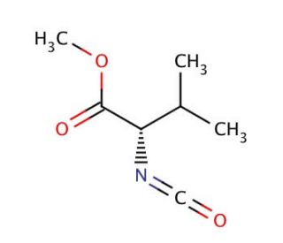 Methyl (S)-(&minus;)-2-isocyanato-3-methylbutyrate (CAS 30293-86-8) - chemical structure image