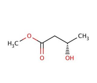 Methyl (S)-(&plus;)-3-hydroxybutyrate (CAS 53562-86-0) - chemical structure image