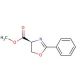 Methyl (S)-(+)-4,5-dihydro-2-phenyl-4-oxazolecarboxylate (CAS 78715-83-0) - chemical structure image