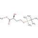 Methyl (S)-(−)-4-(tert-butyldimethylsilyloxy)-2-hydroxybutanoate (CAS 307532-01-0) - chemical structure image