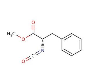 Methyl (S)-(&minus;)-2-isocyanato-3-phenylpropionate (CAS 40203-94-9) - chemical structure image