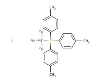 (Methyl)tri-4-tolylphosphonium Iodide-d3,13C (CAS 1896-61-3 (unlabeled)) - chemical structure image