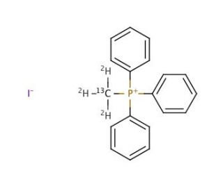 (Methyl)triphenylphosphonium Iodide-d3,13CD3 (CAS 282107-30-6) - chemical structure image