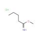 Methyl Valerimidate, Hydrochloride (CAS 39739-46-3) - chemical structure image