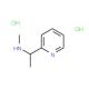 methyl[1-(pyridin-2-yl)ethyl]amine dihydrochloride - chemical structure image