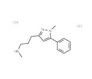 methyl[3-(1-methyl-5-phenyl-1H-pyrazol-3-yl)propyl]amine dihydrochloride - chemical structure image
