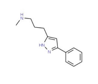 methyl[3-(3-phenyl-1H-pyrazol-5-yl)propyl]amine - chemical structure image