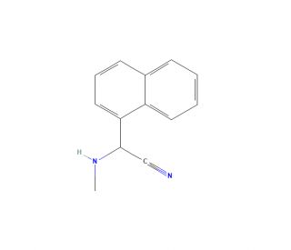(methylamino)(1-naphthyl)acetonitrile - chemical structure image