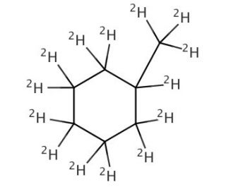 Methylcyclohexane-d14 (CAS 10120-28-2) - chemical structure image