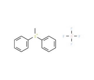 Methyldiphenylsulfonium tetrafluoroborate (CAS 10504-60-6) - chemical structure image