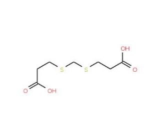 Methylenebis(3-thiopropionic acid) (CAS 4265-57-0) - chemical structure image