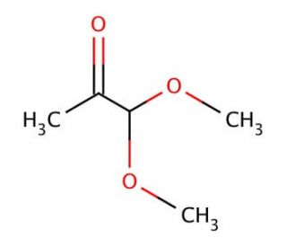 Methylglyoxal 1,1-dimethyl acetal (CAS 6342-56-9) - chemical structure image
