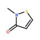 Methylisothiazolinone 的分子结构, CAS编号: 2682-20-4 Methylisothiazolinone (CAS 2682-20-4) - chemical structure image