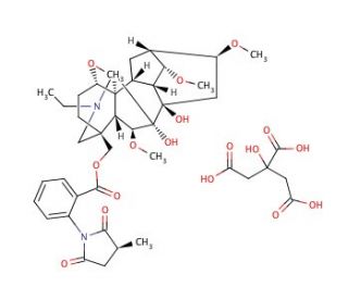 Methyllycaconitine citrate (CAS 112825-05-5) - chemical structure image