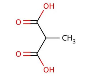 Methylmalonic acid (CAS 516-05-2) - chemical structure image